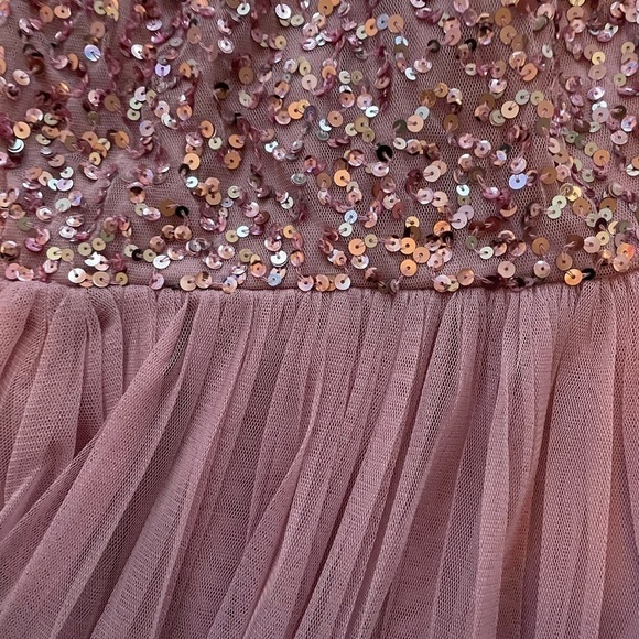 Maya Wrap Front Delicate Sequin Midi Dress - Picture 10 of 11